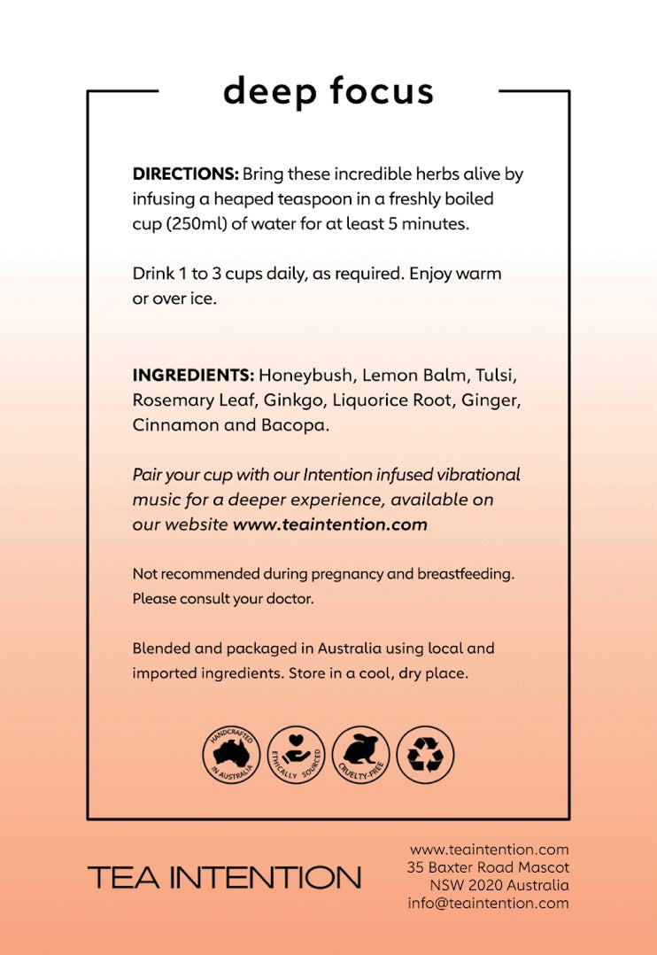 Deep Focus Loose Leaf Tea 60g