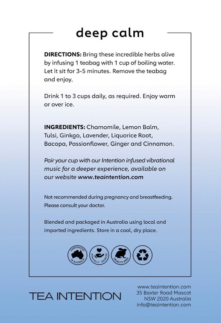 Deep Calm 20 Pyramid Tea Bags 40g