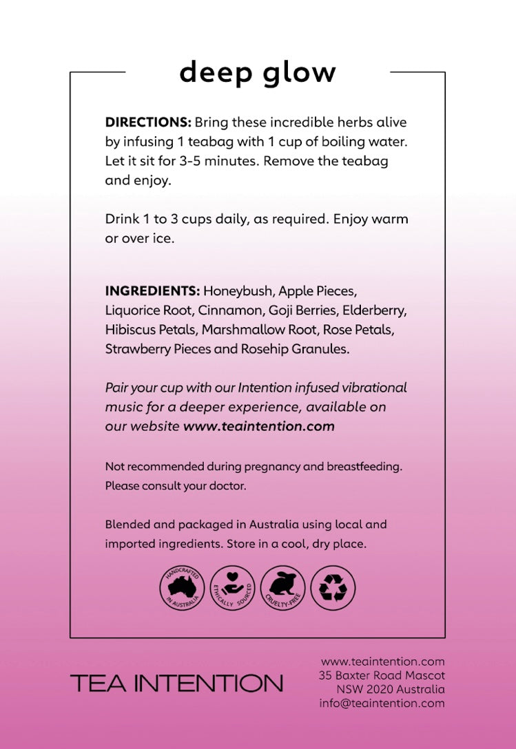 Deep Glow 20 Pyramid Tea Bags 40g